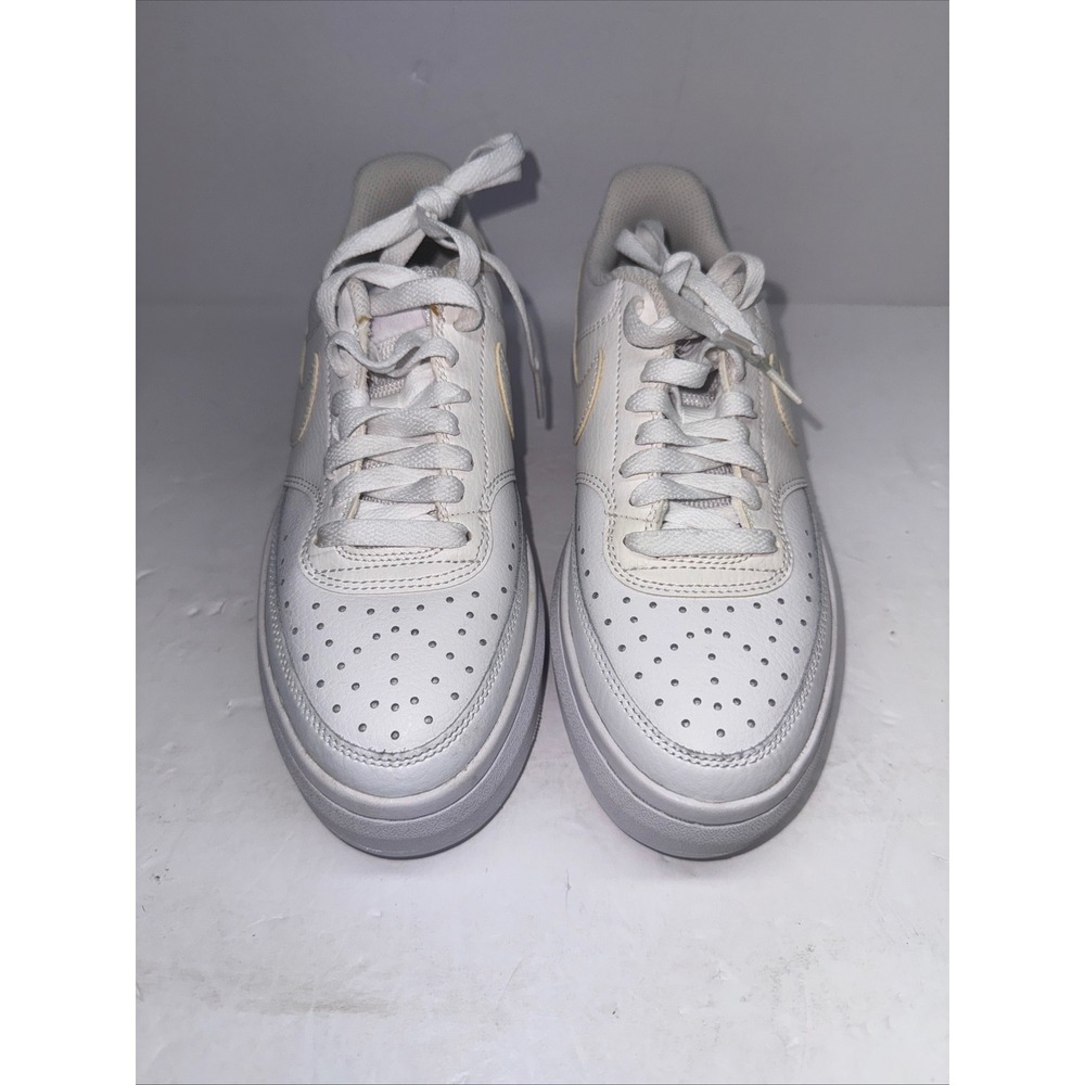 Nike Court Vision Alta Sail White Platform Sneakers DM0113-100 Womens 6.5